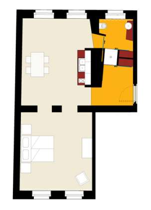 Bild von Ferienwohnung Berlin Mitte 63m²